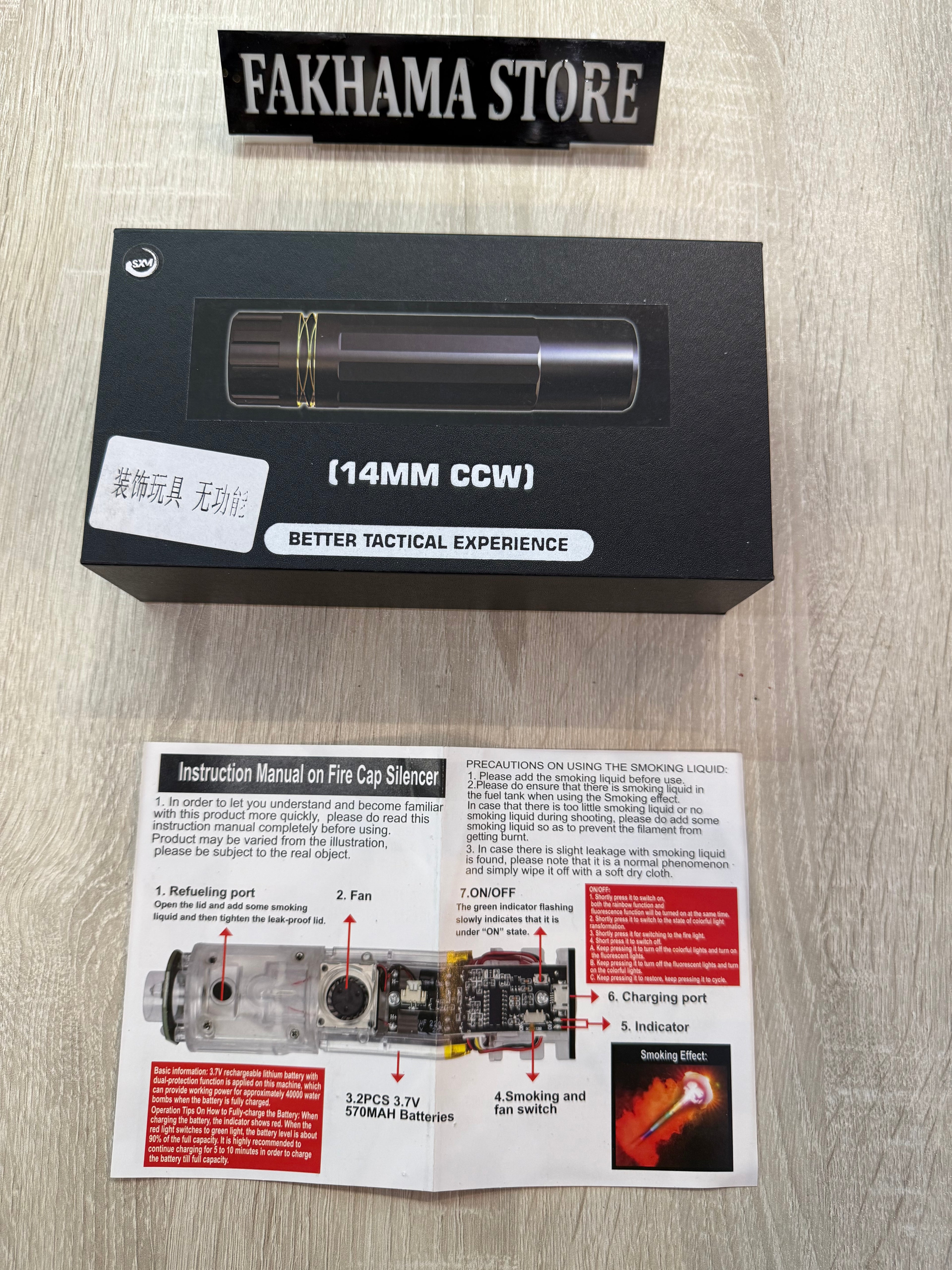 🏆 FIRE CAP SILENCER – SMOKE &amp; RGB EDITION
